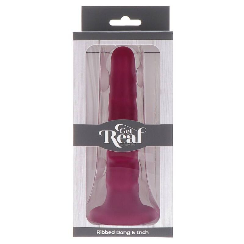 GET REAL - RIBBED DONG 12 CM ROT 5 