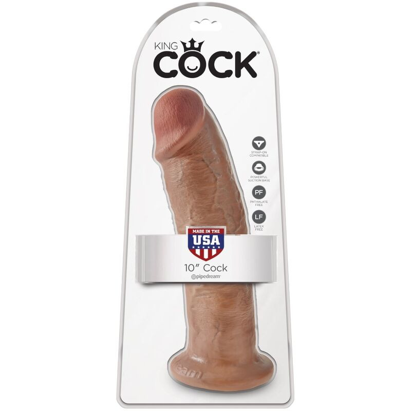 KING COCK - PÉNIS RÉALISTE 24 CM CARAMEL 5 