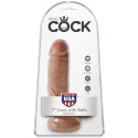 KING COCK - PENE REALISTICO CON SFERE 13.2 CM CARAMEL 5 