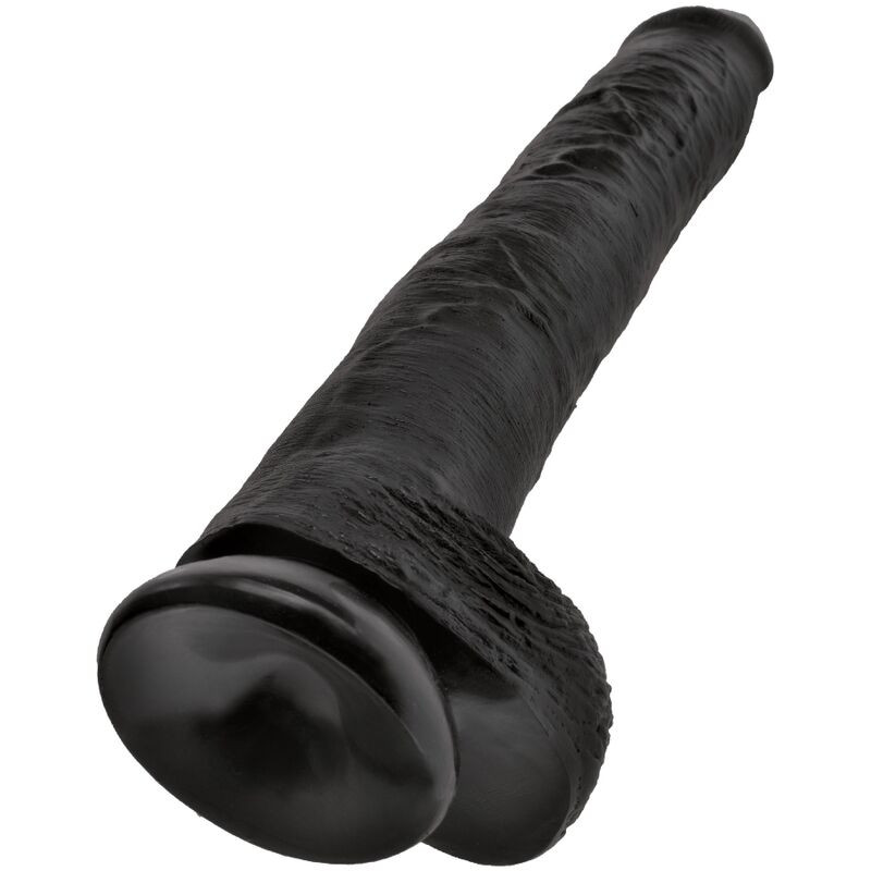 KING COCK - REALISTISCHER PENIS MIT EIER 30.5 CM SCHWARZ 3 