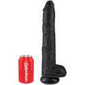 KING COCK - REALISTISCHER PENIS MIT EIER 30.5 CM SCHWARZ 4 