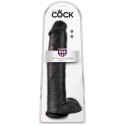 KING COCK - REALISTIC PENIS WITH BALLS 34.2 CM BLACK 5 