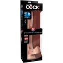 KING COCK - PENE REALISTICO CON SFERE 3D 24.8 CM LUCE 7 