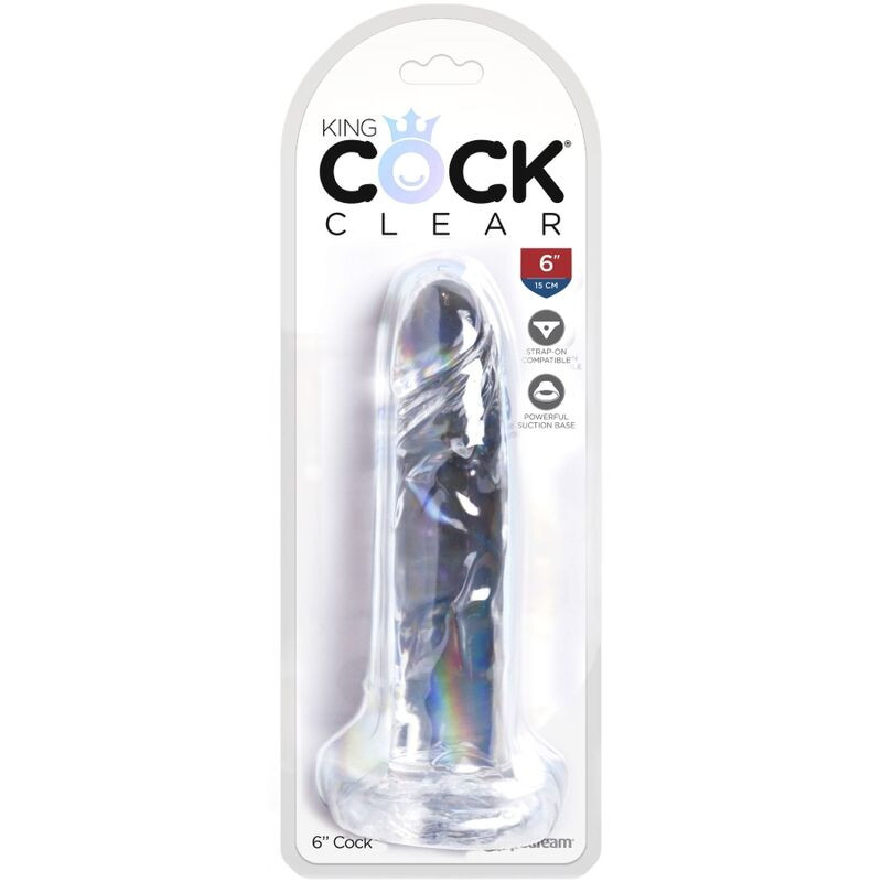 KING COCK - CLEAR PÉNIS RÉALISTE 15.5 CM TRANSPARENT 3 