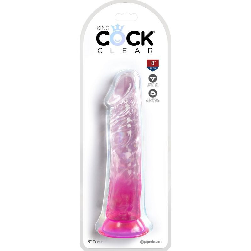 KING COCK - CLEAR REALISTISCHER PENIS 19.7 CM ROSA 1 