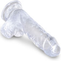 KING COCK - CLEAR PÉNIS RÉALISTE AVEC BOULES 10.1 CM TRANSPARENT 2 