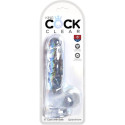 KING COCK - CLEAR PENE REALISTICO CON SFERE 13.5 CM TRASPARENTE 4 