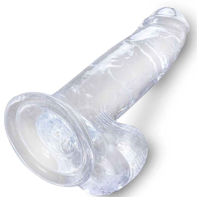 KING COCK - CLEAR PÉNIS RÉALISTE AVEC BOULES 15.2 CM TRANSPARENT 3 