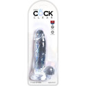 KING COCK - CLEAR PÉNIS RÉALISTE AVEC BOULES 15.2 CM TRANSPARENT 4 