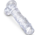 KING COCK - CLEAR REALISTISCHER PENIS MIT EIEREN 16.5 CM TRANSPARENT 2 