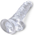 KING COCK - CLEAR REALISTISCHER PENIS MIT EIEREN 16.5 CM TRANSPARENT 3 