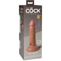 KING COCK - ELITE GODE RÉALISTE EN SILICONE 15.2 CM CARAMEL 4 