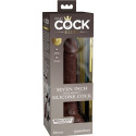 KING COCK - ELITE REALISTIC SILICONE DILDO 17.8 CM BROWN 4 