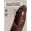 KING COCK - ELITE REALISTIC SILICONE DILDO 20.3 CM BROWN 3 