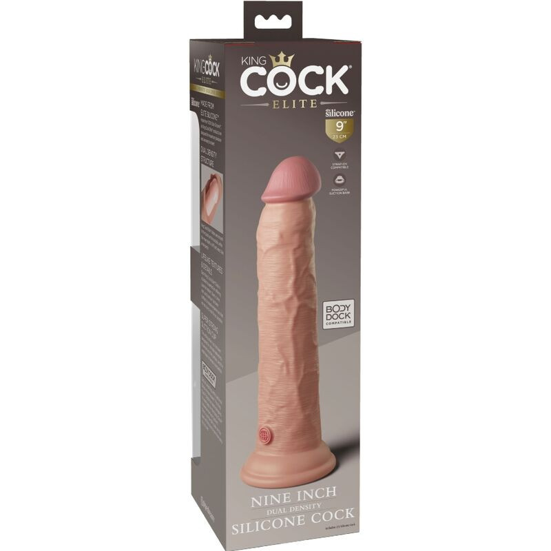 KING COCK - ELITE DILDO REALISTICO IN SILICONE 23 CM 5 