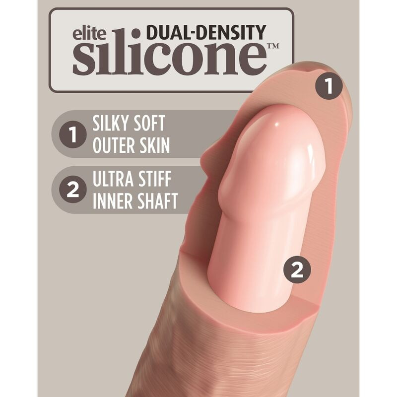 KING COCK - ELITE DILDO REALISTICO IN SILICONE 28 CM 3 