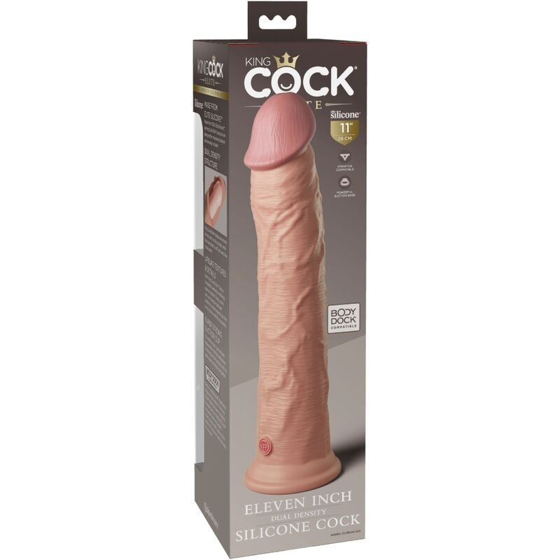 KING COCK - ELITE REALISTIC SILICONE DILDO 28 CM 4 