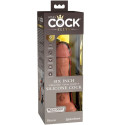 KING COCK - ELITE DILDO REALISTICO VIBRANTE E SILICONE 15.2 CM CARAMEL 5 