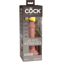 KING COCK - ELITE GODE RÉALISTE VIBRANT & SILICONE 15.2 CM 5 