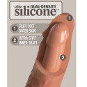 KING COCK - ELITE GODE RÉALISTE VIBRANT & SILICONE 20.3 CM CARAMEL 4 