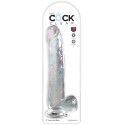 KING COCK - CLEAR GODE AVEC TESTICULES 24.8 CM TRANSPARENT 1 