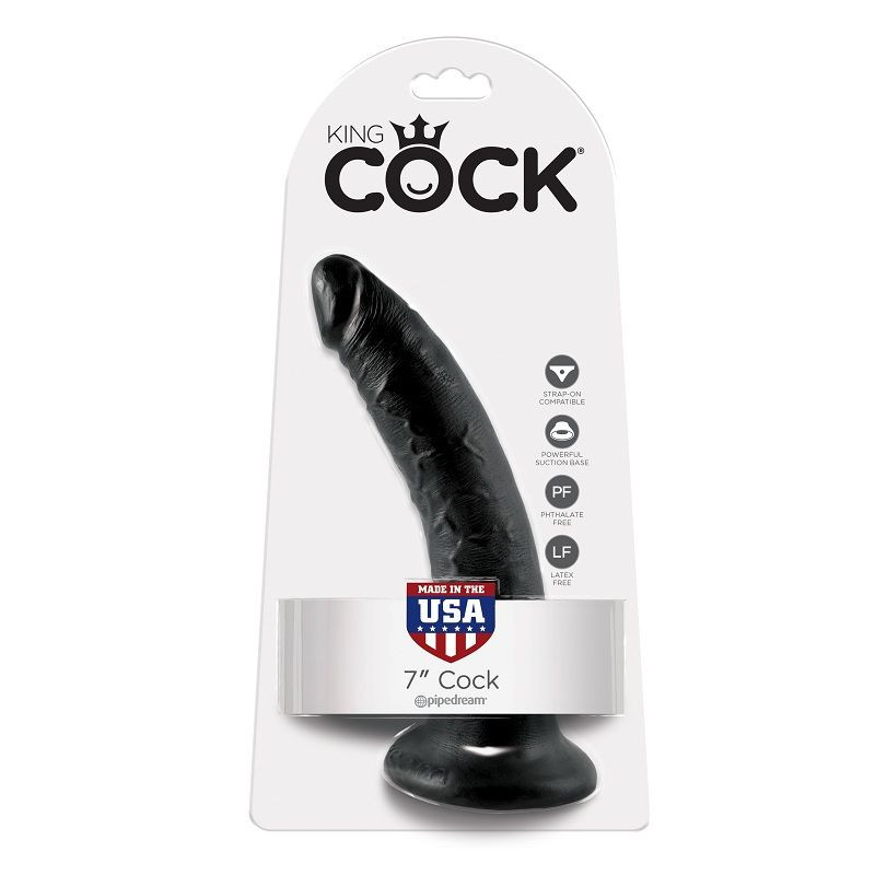 KING COCK - 7 DILDO BLACK 17.8 CM 1 