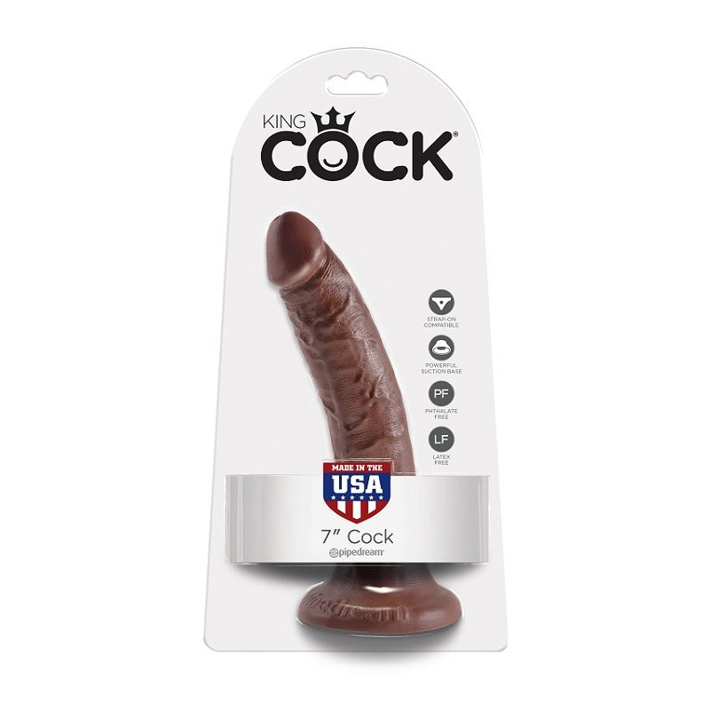 KING COCK - 7 DILDO SCHOKOLADE 17.8 CM 1 