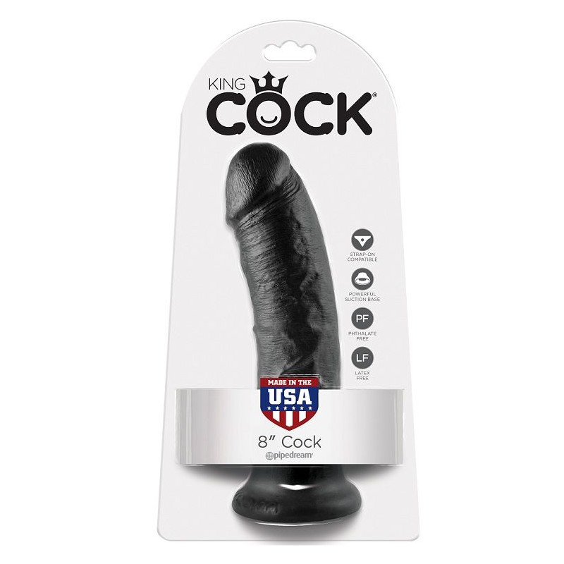 KING COCK - 8 GODE NOIR 20.3 CM 1 