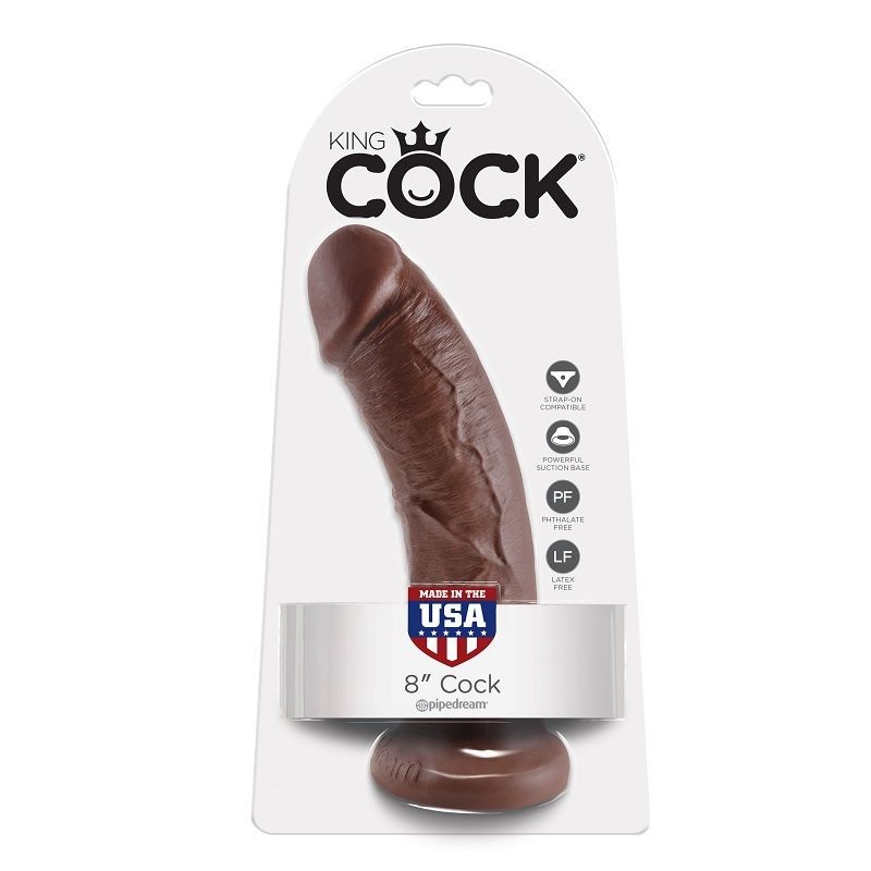 KING COCK - 8 GODE MARRON 20.3 CM 1 