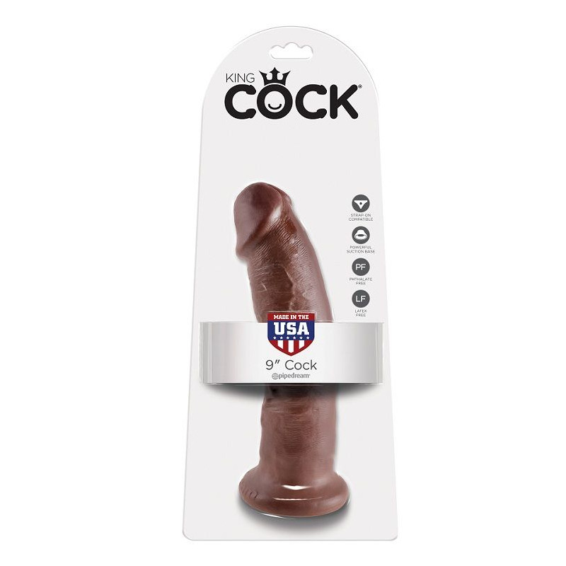 KING COCK - 9 DILDO BROWN 22.9 CM 1 