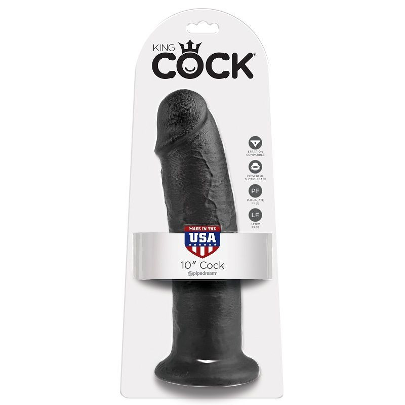 KING COCK - 10 DILDO BLACK 25 CM 5 