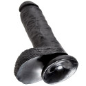 KING COCK - 8 DILDO BLACK WITH BALLS 20.3 CM 4 