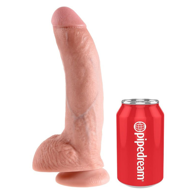 KING COCK - 9 DILDO FLESH CON SFERE 22.9 CM 3 