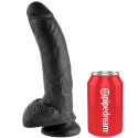 KING COCK - 9 GODE NOIR AVEC BOULES 22.9 CM 3 