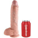 KING COCK - 10 DILDO FLESH CON SFERE 26.5 CM 3 