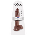 KING COCK - 10 GODE MARRON AVEC BOULES 25.4 CM 1 