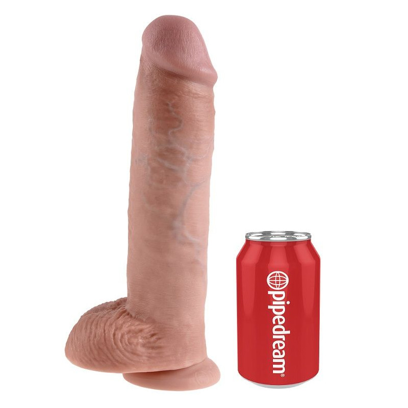 KING COCK - 11 DILDO CARNE CON SFERE 28 CM 4 