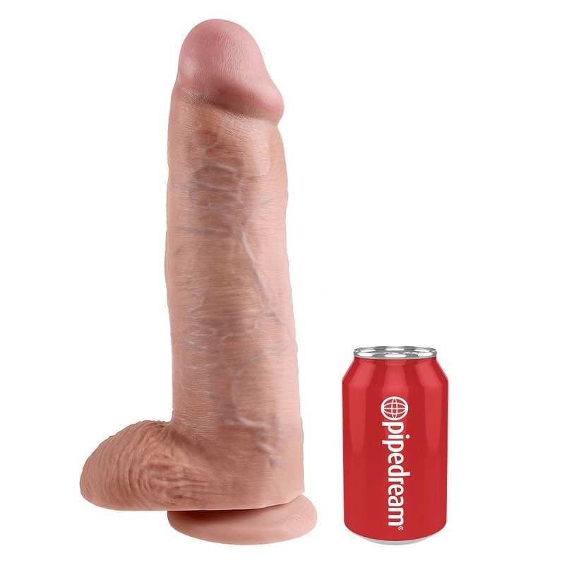 KING COCK - 12 DILDO FLESH WITH BALLS 30.48 CM 3 