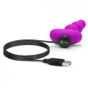 B-VIBE - PERLINE ANAL REMOTE CONTROL TRIPLET ROSA 6 