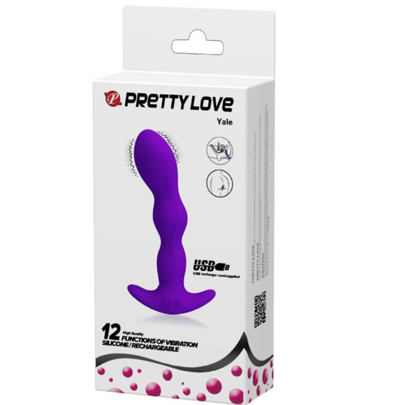 PRETTY LOVE - ANAL MASSAGER 12 LILA VIBRATIONSMODI 3 