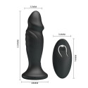 MR PLAY - ANAL PLUG WITH VIBRATION BLACK REMOTE CONTROL 6 