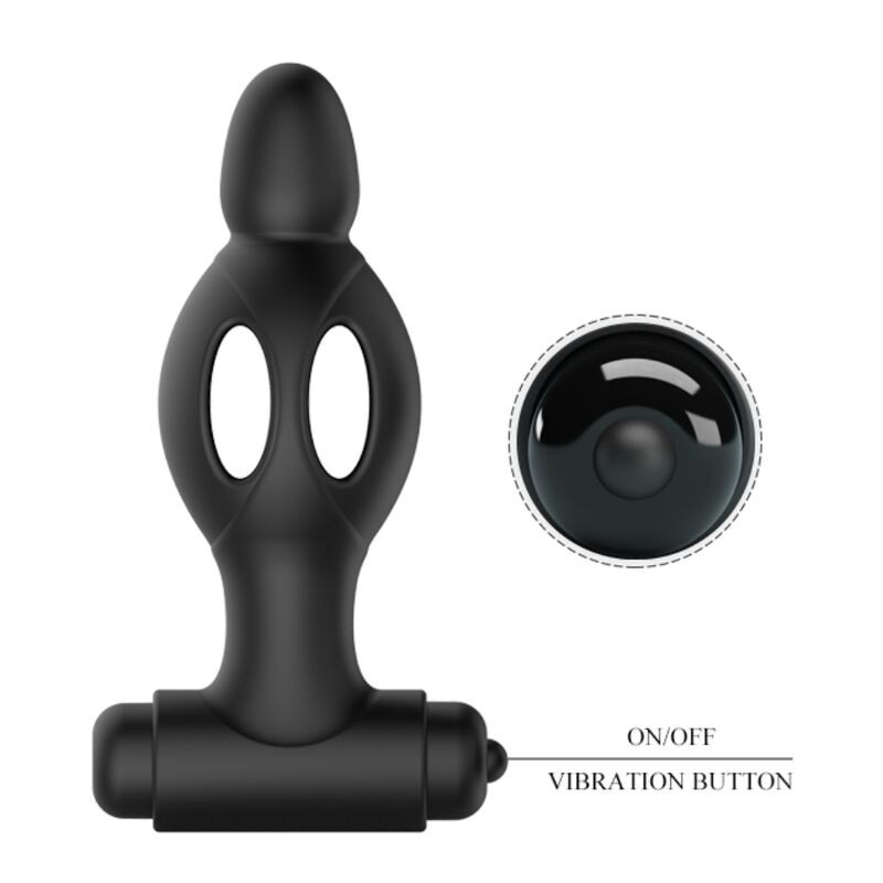 MR PLAY - SILICONE ANAL PLUG WITH VIBRATION 3 