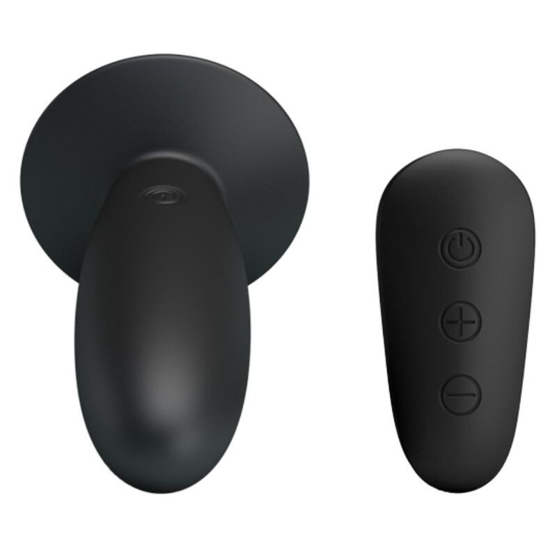 MR PLAY - ANAL PLUG WITH VIBRATION BLACK REMOTE CONTROL 4 