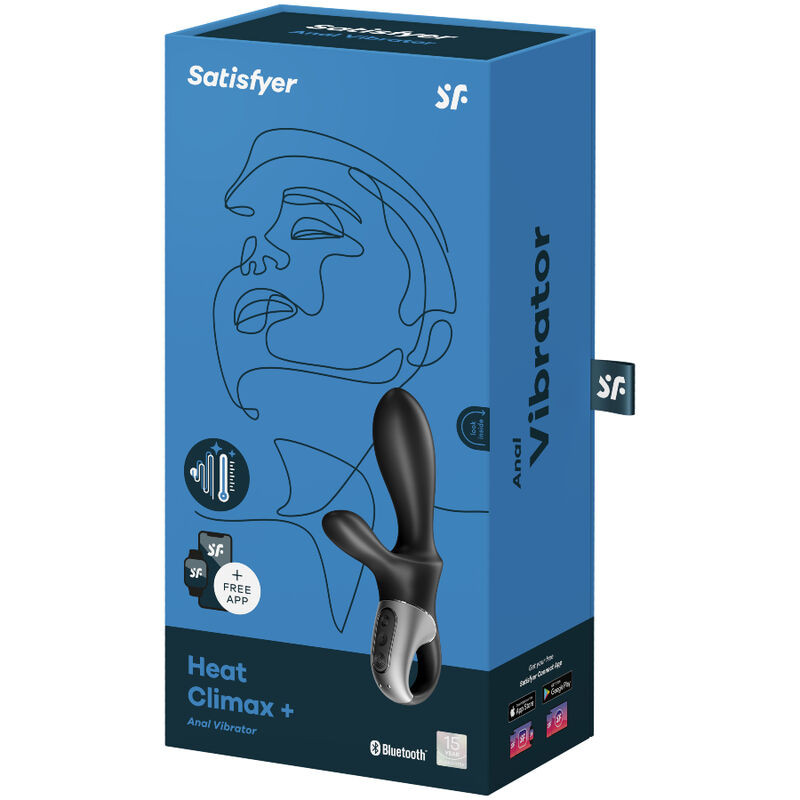 SATISFYER - APPLICATION HEAT CLIMAX+ VIBRATEUR ANAL NOIR 3 