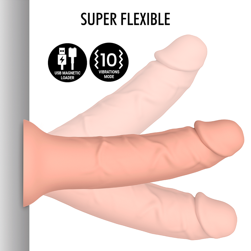 MYTHOLOGY - ASHER ORIGINAL DILDO M - VIBRATEUR COMPATIBLE AVEC LA TECHNOLOGIE SANS FIL WATCHME 5 