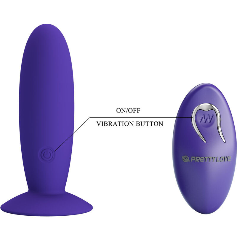 PRETTY LOVE - YOUTH PLUG VIBRATORE ANALE TELECOMANDO VIOLETTO 5 