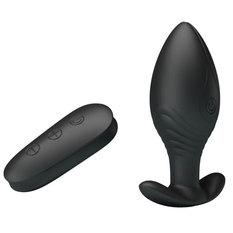 PRETTY LOVE - VIBRATEUR RECHARGEABLE REGINA ANAL PLUG NOIR 2 