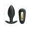 PRETTY LOVE - REGINA ANAL PLUG RECHARGEABLE VIBRATOR BLACK 7 