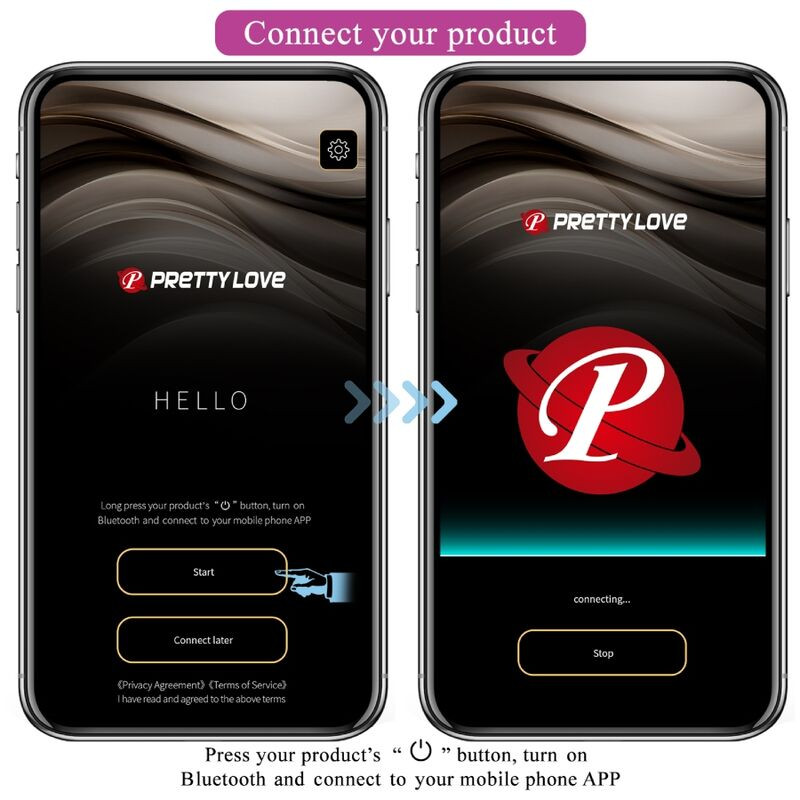 PRETTY LOVE - PLUG ANALE CONTROLLATO DA APP JEFFERSON NERO 9 