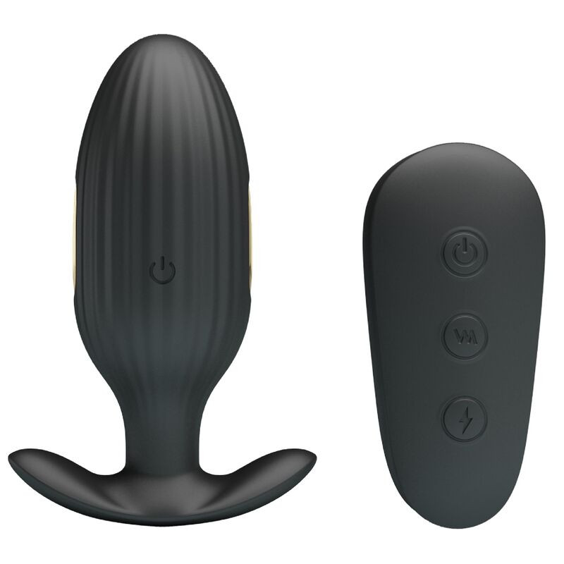 PRETTY LOVE - KELLY PLUG ANAL RECHARGEABLE VIBRATOR BLACK 3 